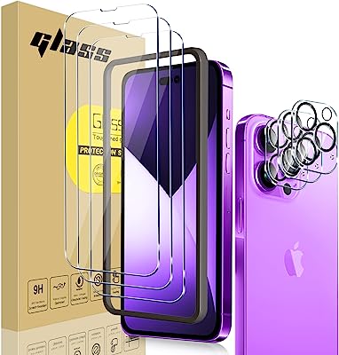 Photo 1 of XinTianZhiGuang Screen Protector iPhone 14?0.33 Thickness Ultra HD Full Screen Tempered Glass?Bubble-Free?Scratch Resistant?3-Pack with 3 Pack Camera Lens Protector (iPhone 14)
PACK OF 3