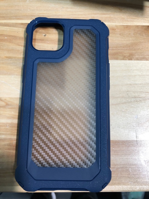 Photo 1 of Tuerdan iPhone 13 Case, [Military Grade Shockproof] [Hard Carbon Fiber Back] [Soft TPU Bumper Frame] Anti-Scratch, Fingerprint Resistant, Protective Phone Case for iPhone 13, 6.1 Inch (Blue)
Pack of 2