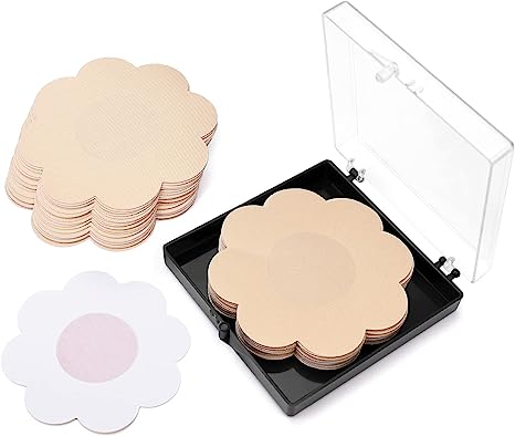 Photo 1 of 2PK-20,Pieces Nipple Covers for Women Disposable Invisible Nipple Pasties Sticky Nipple Stickers Breast Petals
