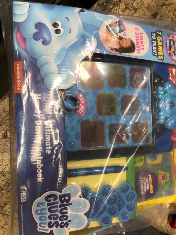 Photo 2 of Blue’s Clues & You! Ultimate Handy Dandy Notebook, Interactive Kids Toy with Lights and Sounds, Blue's Clues Game, by Just Play