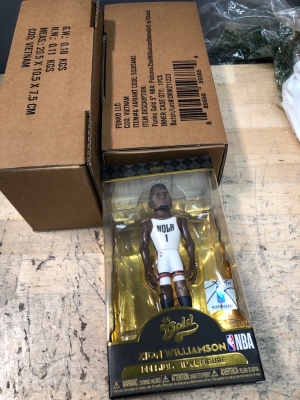 Photo 2 of 3 
Zion Williamson (New Orleans Pelicans) (Home Uniform) Funko Gold 5" NBA
