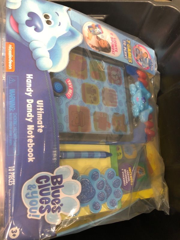 Photo 2 of Blue’s Clues & You! Ultimate Handy Dandy Notebook, Interactive Kids Toy with Lights and Sounds, Blue's Clues Game, by Just Play