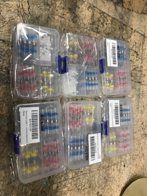 Photo 1 of 6pcks of FDG 50PCS Welding Sealing Wire Connector, Waterproof Insulation self-Welding Heat-shrinkable Sealing Wire Connector kit, Used for Marine and Automobile