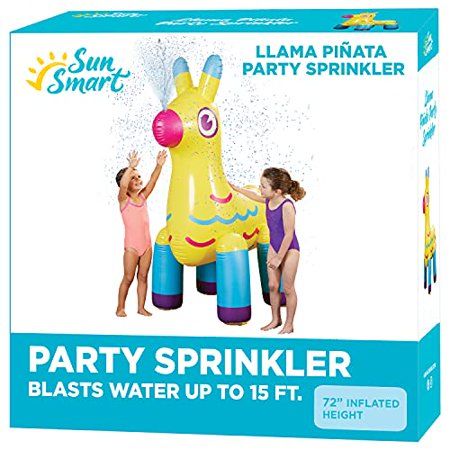 Photo 1 of Aqua Leisure Water Toys - Yellow & Blue Pinata Inflatable Sprinkler Toy