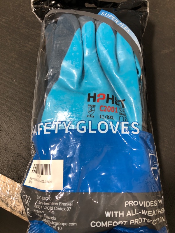 Photo 1 of 3 PACK OF HPHST C2002 WATERPROOF WORK GLOVES 