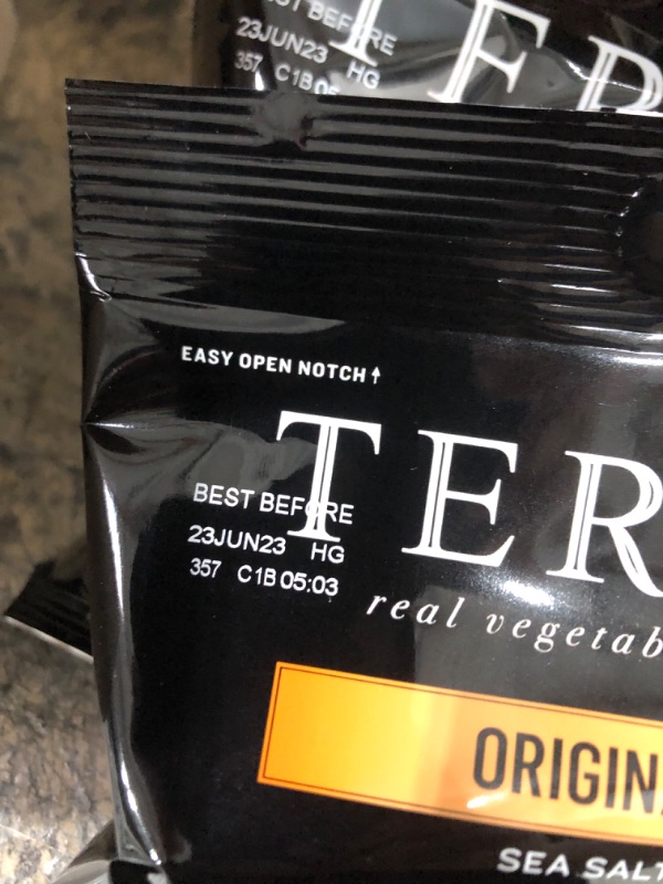 Photo 3 of ( Expired 23 jun 2023 ) Terra Vegetable Chips with Sea Salt, Original, 1 oz (Pack of 24)
