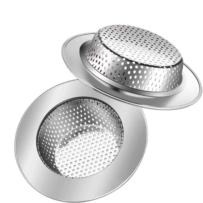 Photo 1 of 2 packs-Kitchen Dishwasher Sink Strainer Sink Strainer Stainless Steel Material, Kitchen Drain Basket Strainer Anti Clogging Mesh Drain Strainer for Kitchen Sinks Drain, 4.5" Diameter About 11.5cm 2 Pack