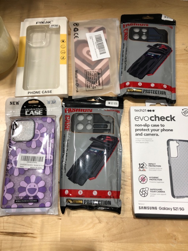 Photo 1 of 6 ITEMS, ASSORTED PHONE CASE BUNDLE