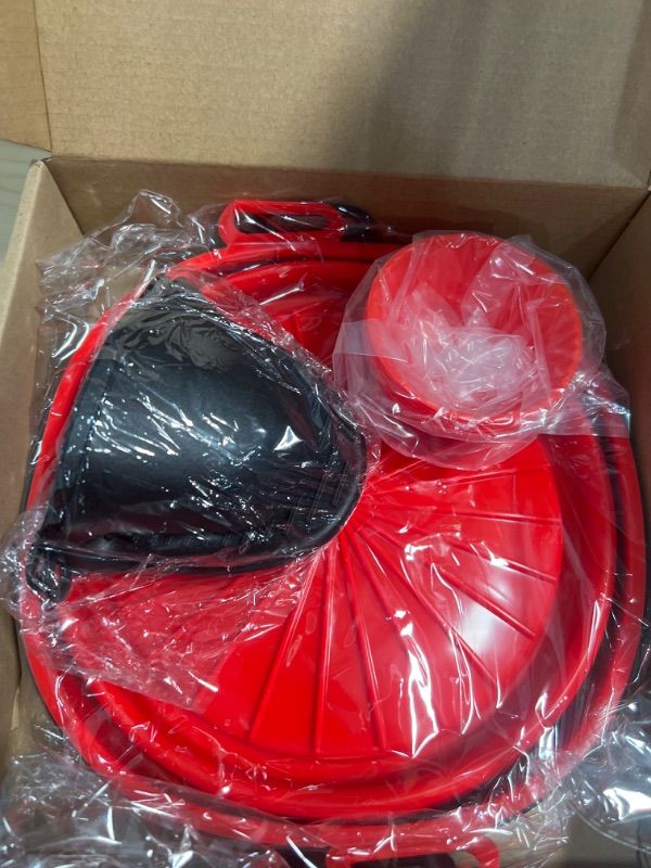 Photo 1 of Air Fryer Silicone Liners, Moleath 8.3inch 4Pc Round Air Fryer Accessories Collapsible Airfryer Basket Liners, Reusable Air Fryer Pot Bowl for 5.5QT-7QT Air Fryers with Silicone Mitts & Muffin Cups