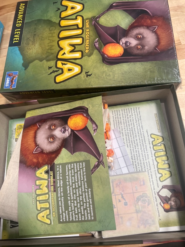 Photo 2 of Atiwa Board Game | Fruit Bat Farming Game | Worker Placement Strategy Game | Resource Management Game for Kids and Adults | Ages 12+ | 1-4 Players | Avg. Playtime 90 Minutes | Made by Lookout Games