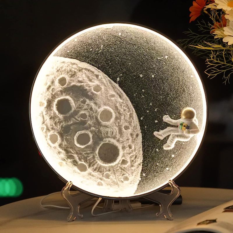 Photo 1 of 
JOISTOON Paint Your Own Moon Lamp Crafts Kit?11.8 Inch Adjustable 5W COB Adult Moon Wall Lamp for Room Decoration Moon Lamp, Birthday Christmas Gift