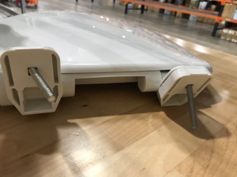 Photo 1 of **USED**
Little2Big 181SLOW 000 Toilet Seat with Built-In Potty Training Seat, Slow-Close, and will Never Loosen, ELONGATED, White 1 Pack Elongated