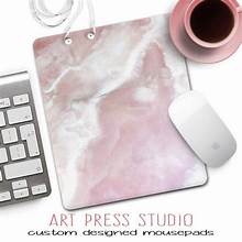 Photo 1 of 8 INCH MOUSE PAD PINK MARBLE