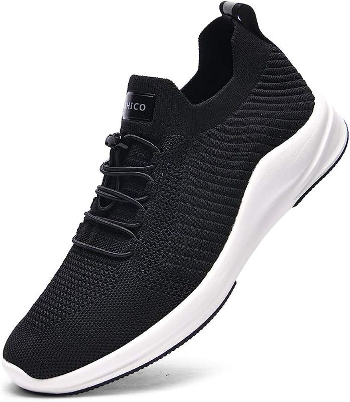 Photo 1 of Ahico Mens Walking Shoes Fashion Sneaker Breathable Mesh Non-Slip Lightweight Slip On Sport Shoes for Casual size 7.5 (41)