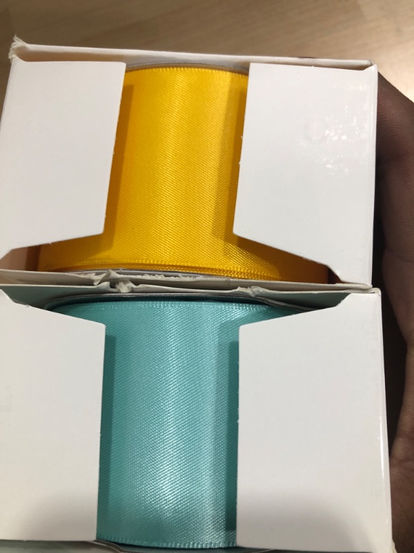 Photo 1 of 2  25 ft duble faced satin ribbon