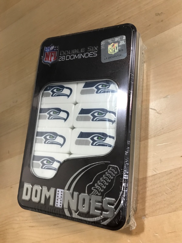 Photo 2 of ***BRAND NEW***
MasterPieces NFL Seattle Seahawks Double-Six Dominoes