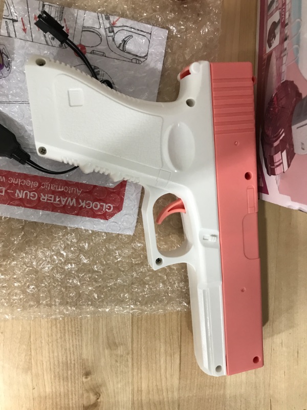 Photo 1 of Electric Water Gun Automatic TikTok Toys Outdoor Toy Power Blaster Water Gun Summer Pool Splash Shooting Toy (Pink)
range of 26-32ft