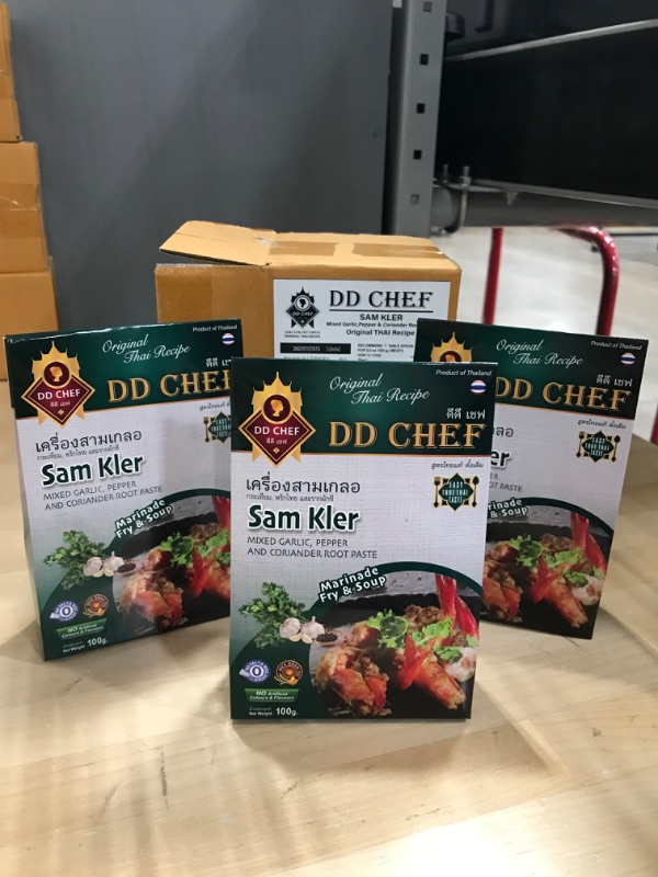 Photo 3 of DD Chef Thai Stir-Fry Paste - 3 Pack/12 Dishes Garlic, Pepper & Coriander Mix Paste for Cooking, Taste of Original Authentic Asian Kitchen, Natural Herb Ingredients Vegan Keto No Salt – Sam Kler EXPIRATION DATE: 2024-05-19