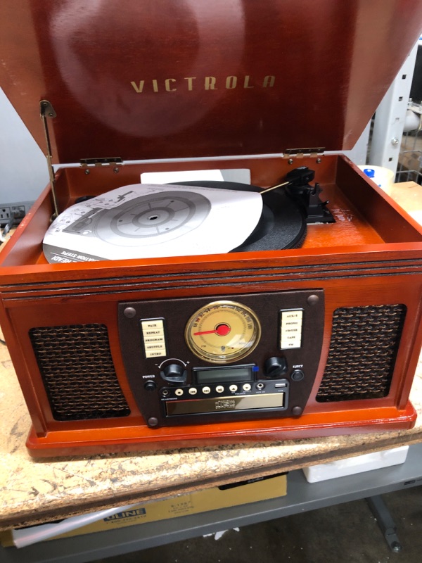 Photo 3 of Just Turntable****Victrola Navigator 8-in-1 Classic Bluetooth Record Player with USB Encoding and 3-Speed Turntable Bundle 