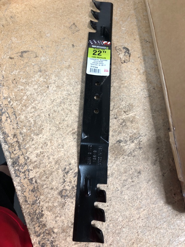 Photo 2 of (BLADE ONLY)Maxpower 331376XB Commercial Mulching Mower Blade Replaces OEM no. 108-9764-03,131-4547-03
