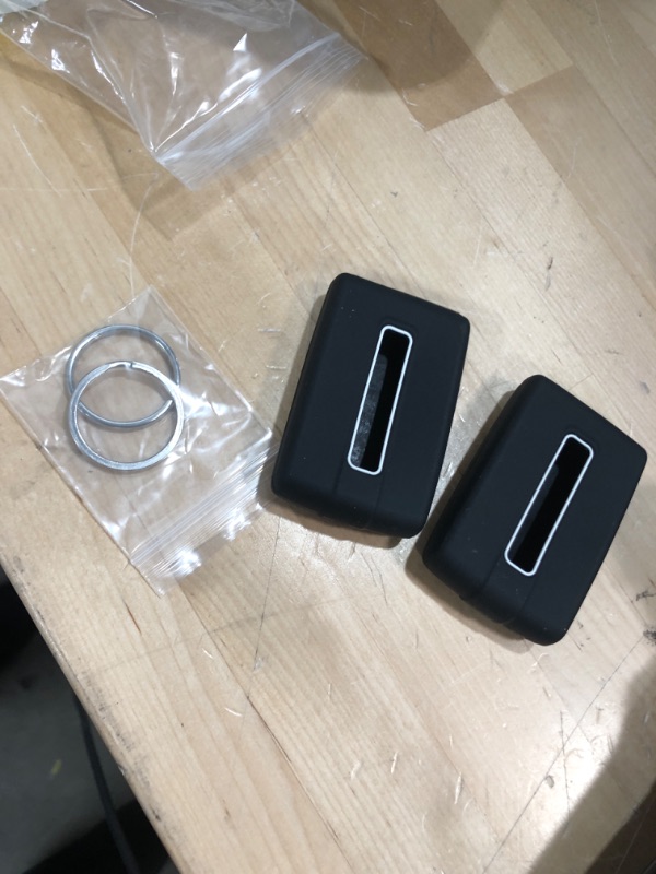 Photo 2 of 2 PACK CAR KEY COVER BLACK WITH 2 RINGS