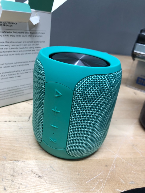 Photo 2 of Portable Bluetooth Speakers, Gifts for Women Men, Louder Volume, Longer Playtime, IPX7 Waterproof, Bluetooth 5.0, Dual Pairing, Wireless Speaker for Gifts Party Skiing Camping, Gifts for Girls Boys Green