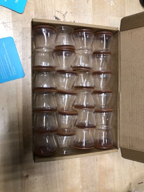 Photo 1 of 24pcs Chair Leg Floor Protectors, Silicone Felt Furniture Pads for Hardwood Floors, Chair Legs Caps to Prevent Floor from Scratches and Reduce Noise, Easy to Move(Transparent) Transparent-24pcs