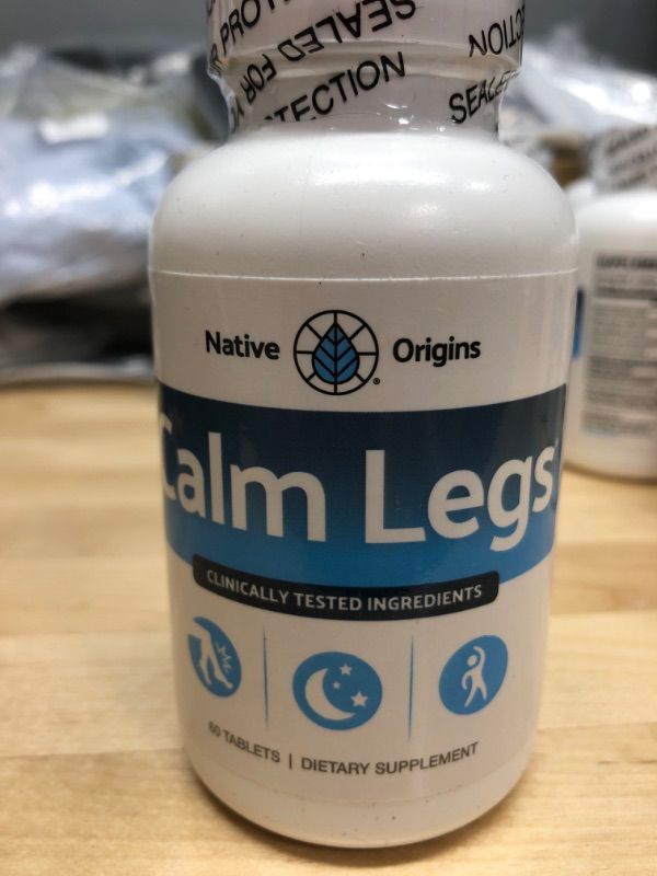 Photo 2 of Native Origins Calm Legs Restless Legs Relief Tablets, 60 Ct EXP 02/26