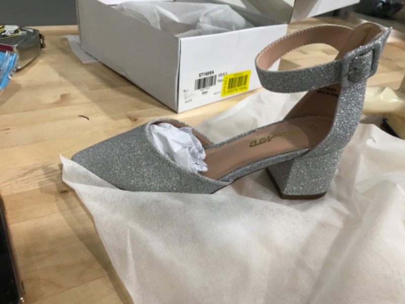Photo 1 of MixATB Womens Chunky Block Low Heel D'Orsay Dress Pumps Sandals
size 6.5