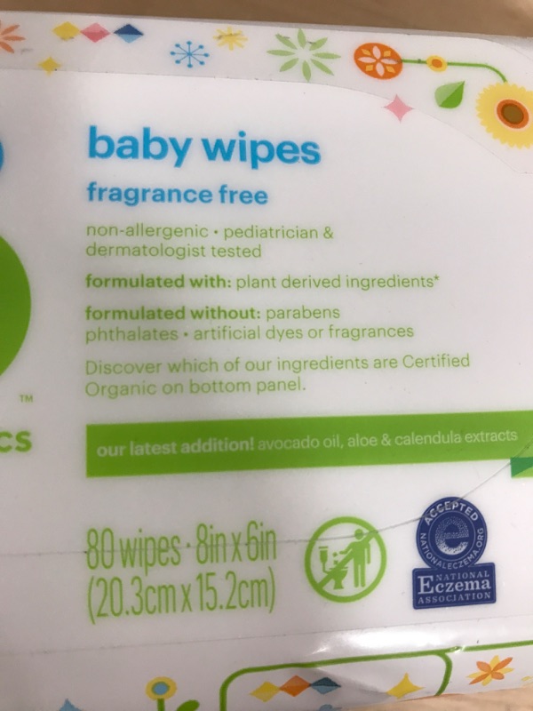 Photo 4 of Babyganics, Wipes, 80 Count 80 Count (Pack of 1)