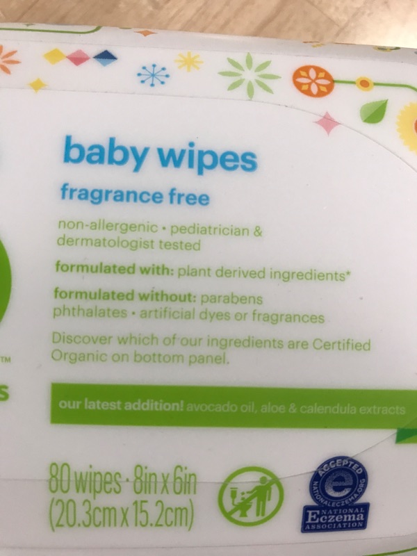 Photo 4 of Babyganics, Wipes, 80 Count 80 Count (Pack of 1)