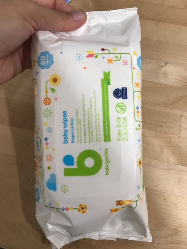 Photo 2 of Babyganics, Wipes, 80 Count 80 Count (Pack of 1)