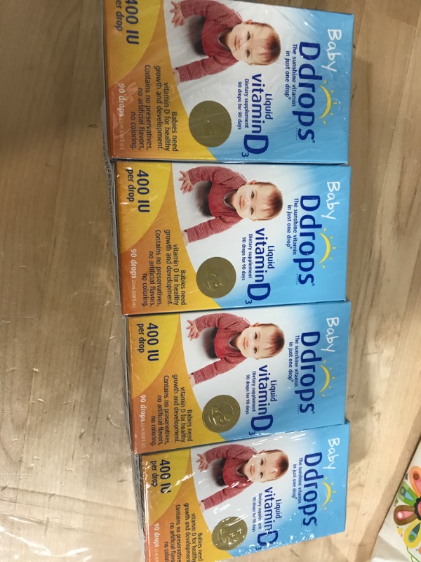 Photo 2 of Ddrops Baby 400 Iu 90 Drops 0.08 Fluid Ounce (4 Pack) Unflavored 0.08 Fl Oz (Pack of 4)

EXP 09.24