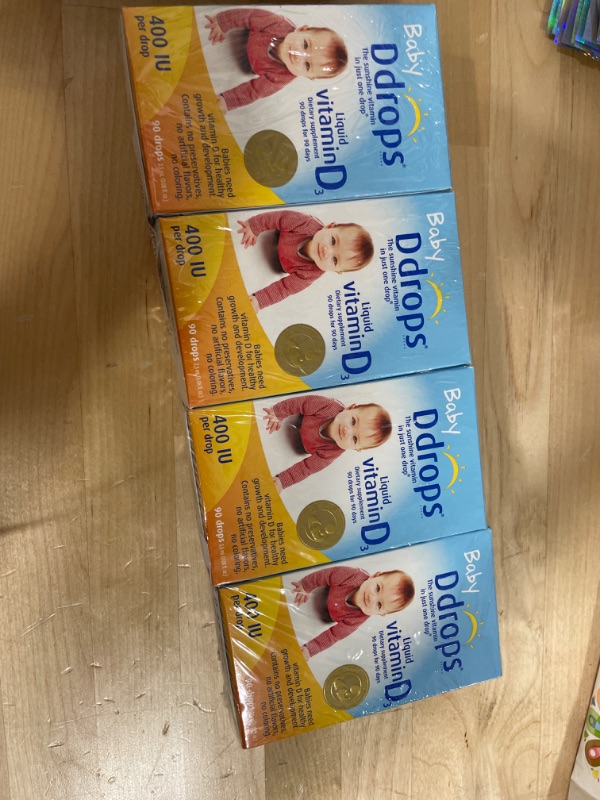 Photo 2 of Ddrops Baby 400 Iu 90 Drops 0.08 Fluid Ounce (4 Pack) Unflavored 0.08 Fl Oz (Pack of 4)

EXP 09.24