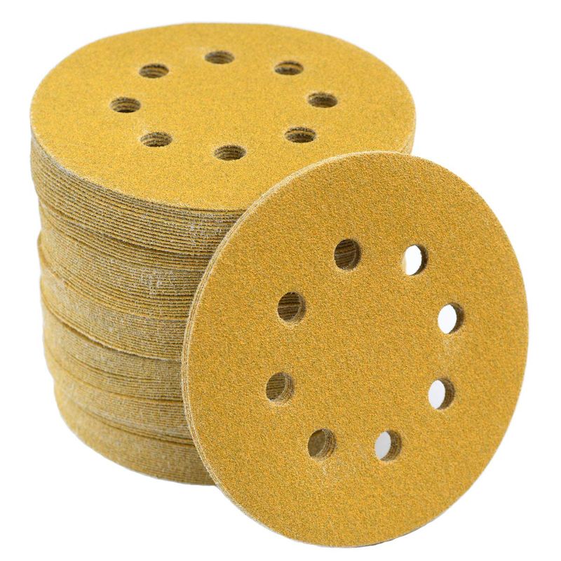 Photo 1 of 
Aiyard 5-Inch 8-Hole Hook and Loop Sanding Discs