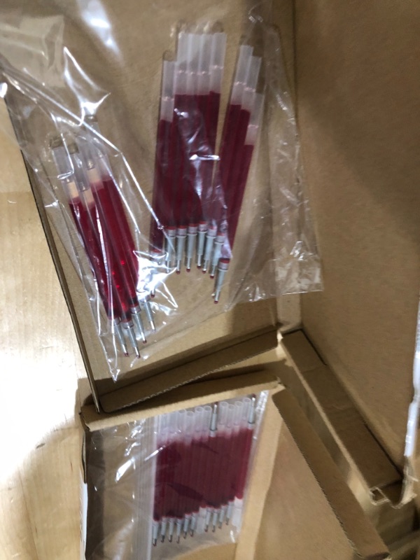 Photo 1 of 2 pack 
Amazon Basics Refill Ink for Gel Pen, (0.7mm), Bullet Tip, Red Ink, Box of 12 Red 0.7mm tip