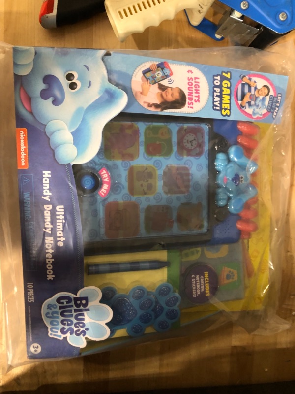 Photo 5 of Blue’s Clues & You! Ultimate Handy Dandy Notebook, Interactive Kids Toy with Lights and Sounds, Blue's Clues Game, by Just Play