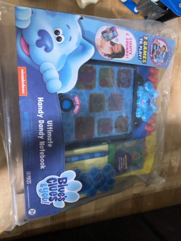 Photo 4 of Blue’s Clues & You! Ultimate Handy Dandy Notebook, Interactive Kids Toy with Lights and Sounds, Blue's Clues Game, by Just Play