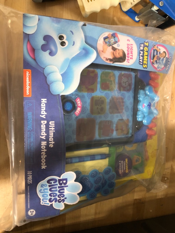 Photo 4 of Blue’s Clues & You! Ultimate Handy Dandy Notebook, Interactive Kids Toy with Lights and Sounds, Blue's Clues Game, by Just Play