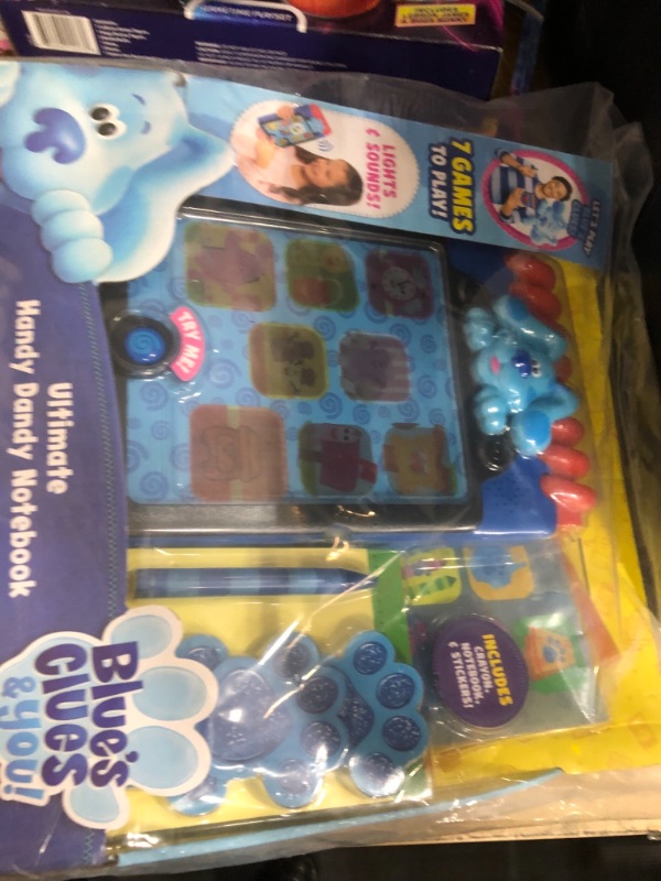 Photo 3 of Blue’s Clues & You! Ultimate Handy Dandy Notebook, Interactive Kids Toy with Lights and Sounds, Blue's Clues Game, by Just Play