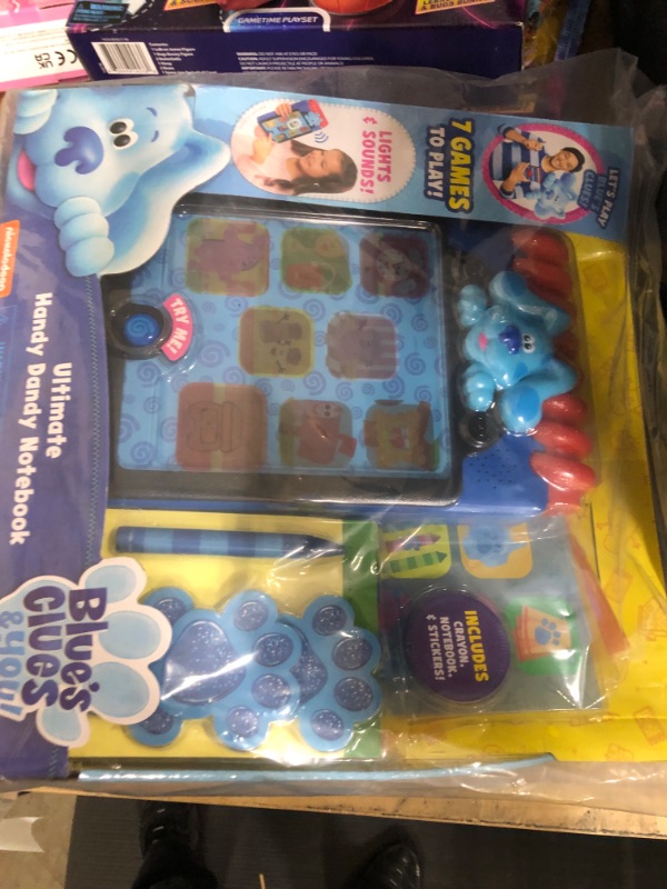 Photo 4 of Blue’s Clues & You! Ultimate Handy Dandy Notebook, Interactive Kids Toy with Lights and Sounds, Blue's Clues Game, by Just Play