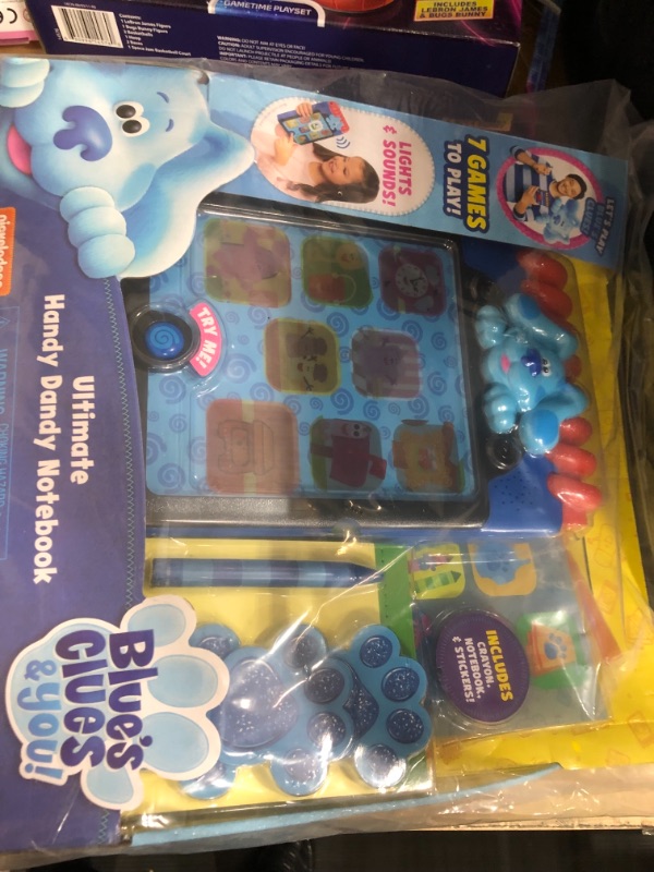 Photo 2 of Blue’s Clues & You! Ultimate Handy Dandy Notebook, Interactive Kids Toy with Lights and Sounds, Blue's Clues Game, by Just Play