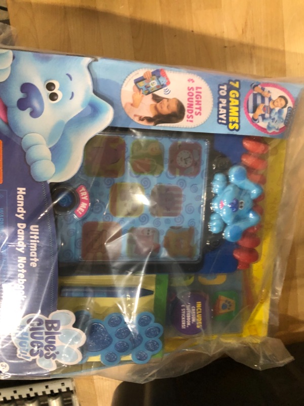 Photo 2 of Blue’s Clues & You! Ultimate Handy Dandy Notebook, Interactive Kids Toy with Lights and Sounds, Blue's Clues Game, by Just Play