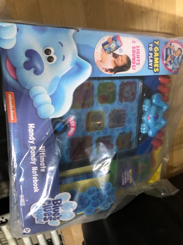 Photo 3 of Blue’s Clues & You! Ultimate Handy Dandy Notebook, Interactive Kids Toy with Lights and Sounds, Blue's Clues Game, by Just Play