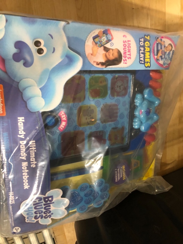 Photo 4 of Blue’s Clues & You! Ultimate Handy Dandy Notebook, Interactive Kids Toy with Lights and Sounds, Blue's Clues Game, by Just Play