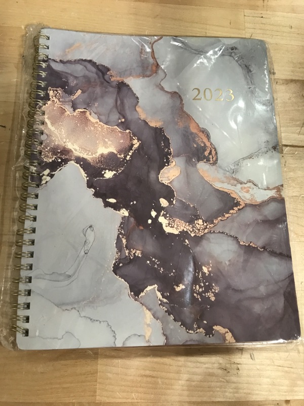 Photo 1 of 2023 Planner - Planner/Calendar 2023, 2023 Planner Weekly and Monthly with Tabs, Jan 2023 - Dec 2023, 8" x 10", Flexible Cover, Thick Paper, Twin-Wire Binding, Daily Organizer - Black Waterink