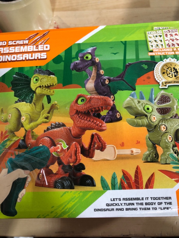 Photo 2 of 3D SCREW ASSEMBLED DINOSAURS TOYS