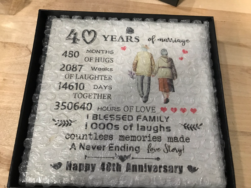 Photo 1 of 40TH ANNIVERSARY GIFT 