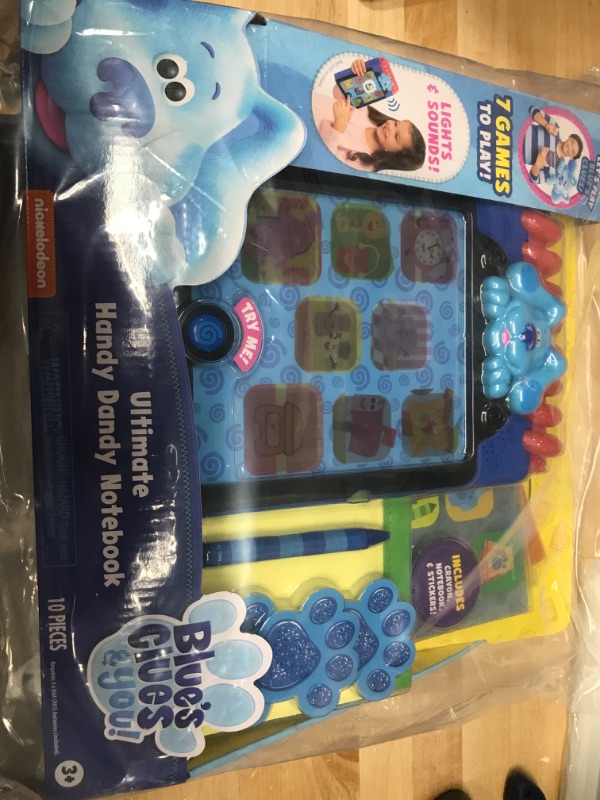 Photo 2 of Blue’s Clues & You! Ultimate Handy Dandy Notebook, Interactive Kids Toy with Lights and Sounds, Blue's Clues Game, by Just Play