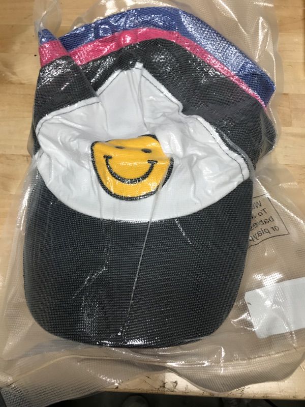 Photo 1 of 3 PACK SMILEY FACE TRUCKER HAT 